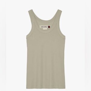 Zara Srpls Surplus Ribbed Tank Top
LIGHT KHAKI